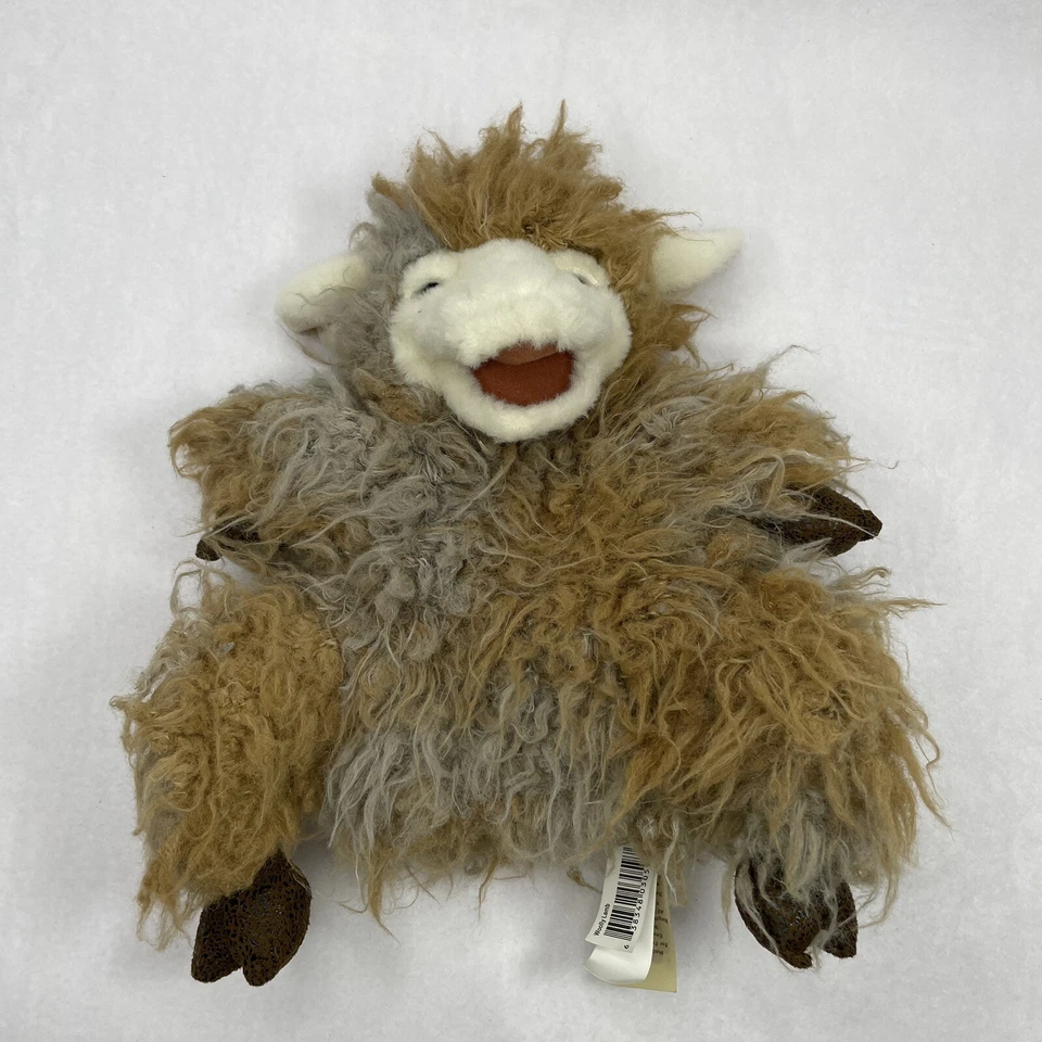 Folkmanis Puppets Wooly Shaggy Lamb Sheep Retired Plush Puppet 10” - image 4 of 4