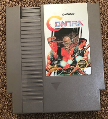 NES Contra Game Tested Working Cart Authentic Konami | eBay