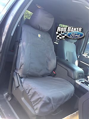 09 Thru 14 Ford F 150 Gravel Carhartt Seat Covers Fit Front Captains Chair Seats - 2010 Ford F150 Extended Cab Seat Covers