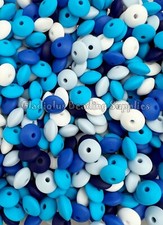 50Pcs 12mm Lentil Beads, Silicone Bead, Spacer Beads, Small Bead, Loose Beads