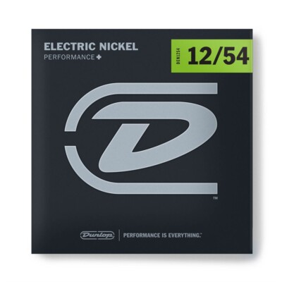 NEW - Dunlop DEN1254 Performance+ Electric Guitar Strings, Heavy Gauge 12-54