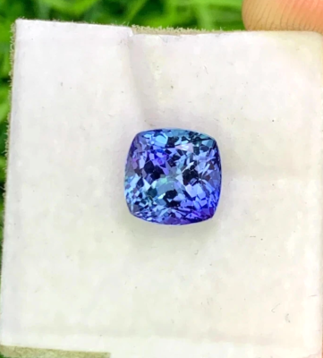 #ad 9.40 Ct Extremely Rare Natural Blue Tanzanite Cushion Certified Loose Gemstone $27.64