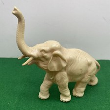 Vintage Cream Elephant Figurine Celluloid 1930 s Made In Japan 5 Inches