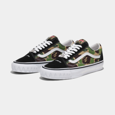 A BATHING APE®︎ × Vans LX Old Skool Camo Vans LX Old Skool Bape ABC Multi-Camo Men's - VN000E6VE36 / 1K73