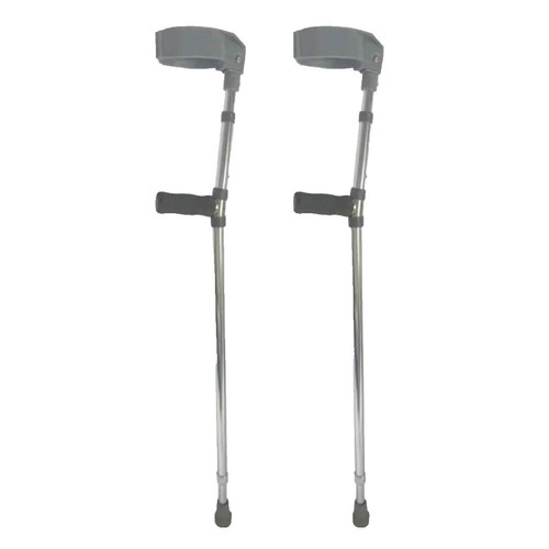 Universal Aluminum Crutches with Accessories | Drive Medical at  Gray Metal Crutches, Used Sturdy Assist display picture 1