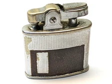 Mid-Century Ronson Standard Lighter, Leatherette Inlaid Modern Cigarette Lighter