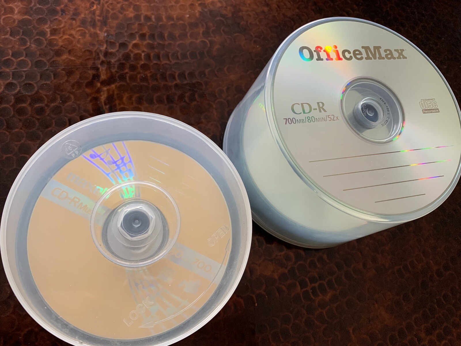 Lot of Blank Maxell CDR Music 11 Pack & Memorex CDR 700 MB 17 Pack