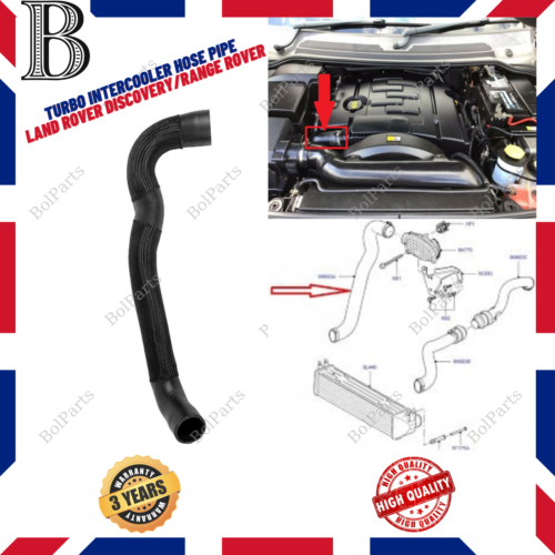Turbo Intercooler Hose Pipe for Land Rover DISCOVERY RANGE ROVER 2.7TD PNH500025 - Picture 1 of 7