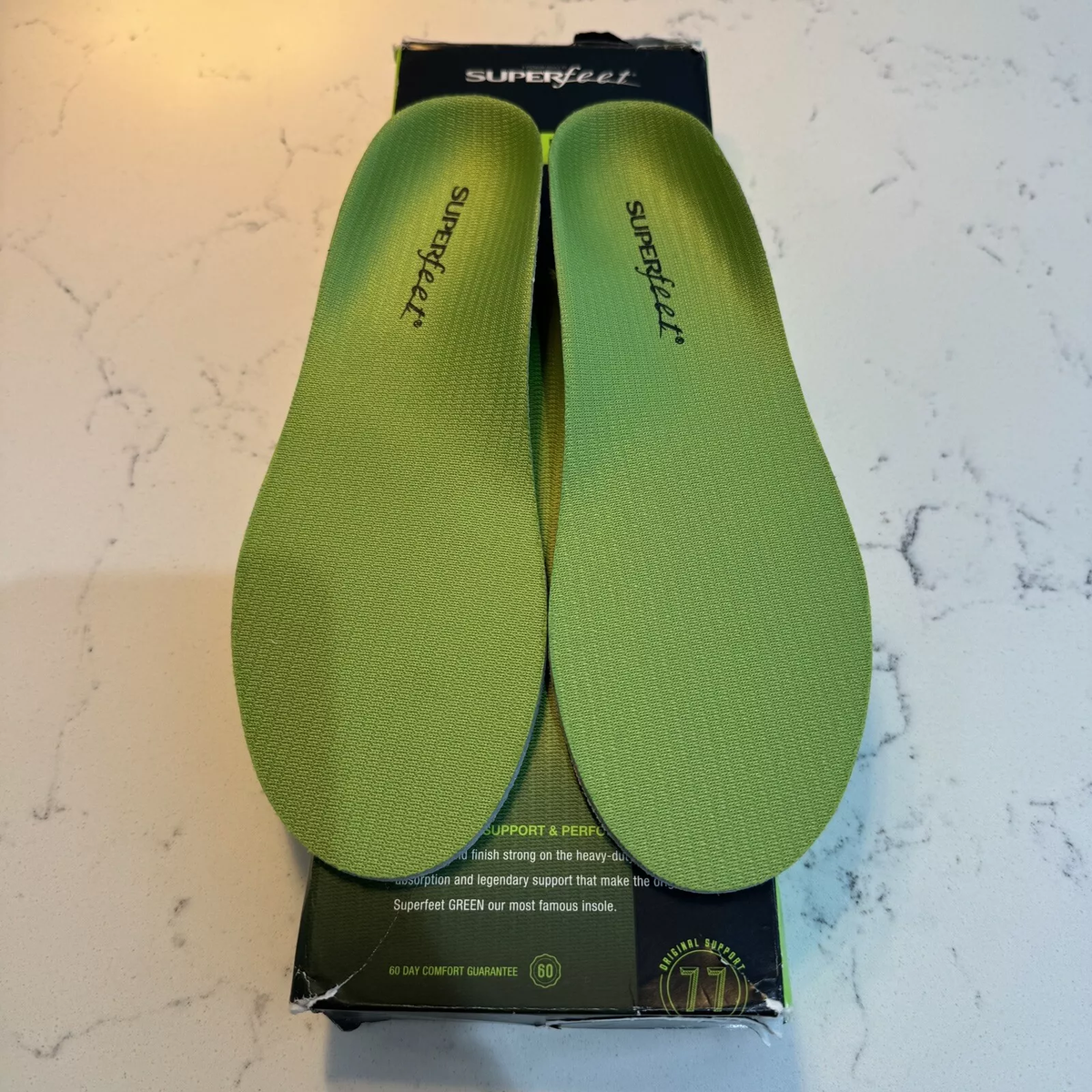 Superfeet Green Original Insoles sizes E Comfort Free Postage