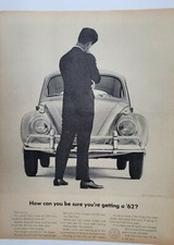 1961 Volkswagen VW beetle car how can be sure getting 1962 vintage ad