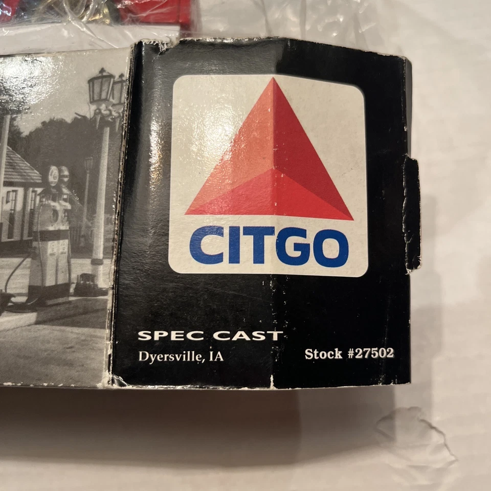 Spec Cast Citgo 1916 Studebaker Tanker Truck Coin Bank 1/25 Scale Diecast - Image 4 of 4