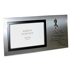 La Mia Prima Foto Di Comunione Con Cornice Con Versetto E Attacco Con Calice