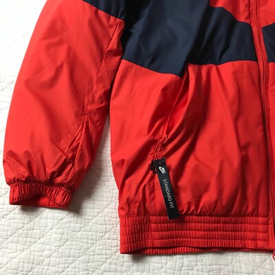 Nike Synthetic Fill Jacket Windbreaker Sportswear Men's SZ M Red