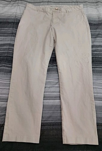 Khakis by Gap Women's Slim City Khaki Pants Sz 14 Regular Tan Brown 36x26