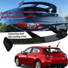 Add-on Universal Ks Rear Tailgate Roof Spoiler Fit For Mazda 3 Hatch 2014-2018