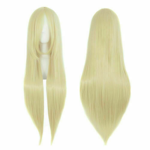 Women's Straight Hair Wig Cosplay Costume Halloween Party Full Wigs Fancy Dress - Picture 5 of 22