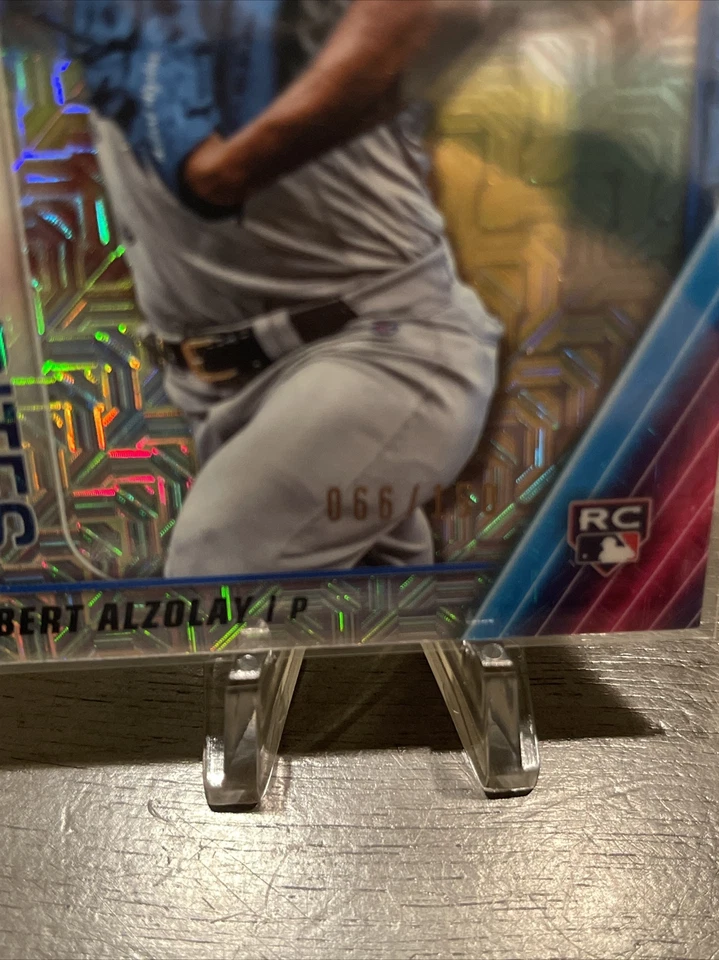 2020 Bowman ROY Favorites #ROYF-AA Adbert Alzolay RC - Chicago Cubs MOJO 66/150 - Image 2 of 3