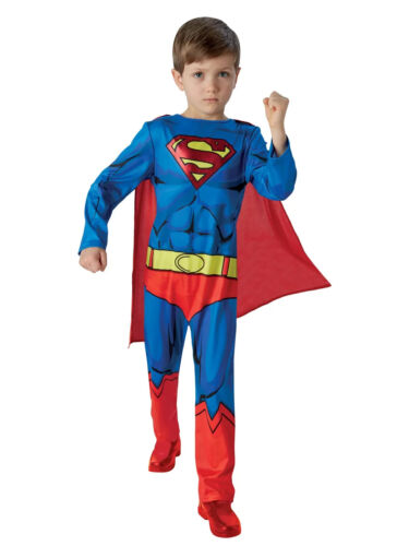 Official Superman Muscle Chest Fancy Kid Dress Superhero Costume Adult Mens Kids - Picture 8 of 8