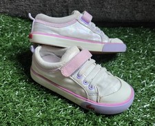 See Kai Run Kristin Sneakers Metallic White Pink Purple Girls Size 12