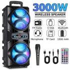 3000W Portable Bluetooth Speaker Sub woofer Heavy Bass Sound System Party+Remote