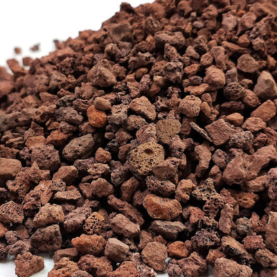 5 Lbs Red Lava Rocks for Plants,1/4 Inch Crush Volcanic Rock Gravel Potting Mix