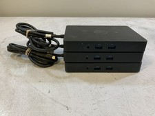 Lot of 3 Dell WD15 Docking Station with RJ-45/HDMI/VGA/USB Ports, Black "C1B"