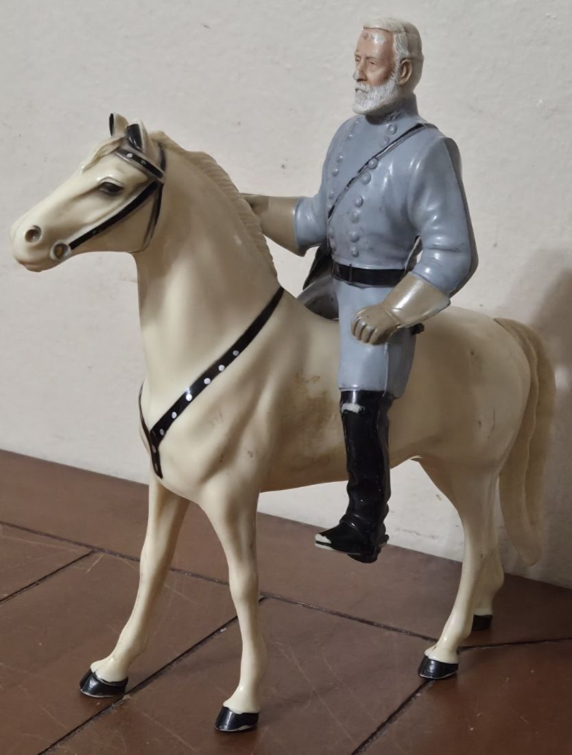 Vintage Hartland Plastics General Robert E Lee Rider W/Traveler