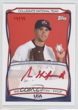2010 Topps USA Baseball Team Auto Red Ink 14/99 Sean Gilmartin #A-27 Auto 0a1