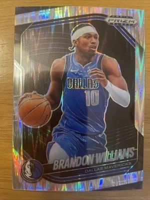 2024-25 Panini Prizm Black Skewed /249 Brandon Williams #219 Mavericks   