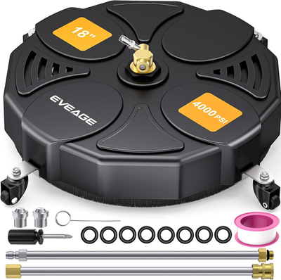 #ad 18 Inch Large Size Pressure Washer Surface Cleaner Attachment with Wheels 4000 $191.99