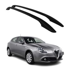 Aluminium Dachreling Relingträger für Alfa Romeo Giulietta 2010-2021 Schwarz
