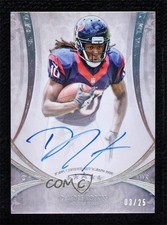 2013 Topps Five Star Futures Auto Silver 3/25 DeAndre Hopkins #FSFA-DH Auto 0t1