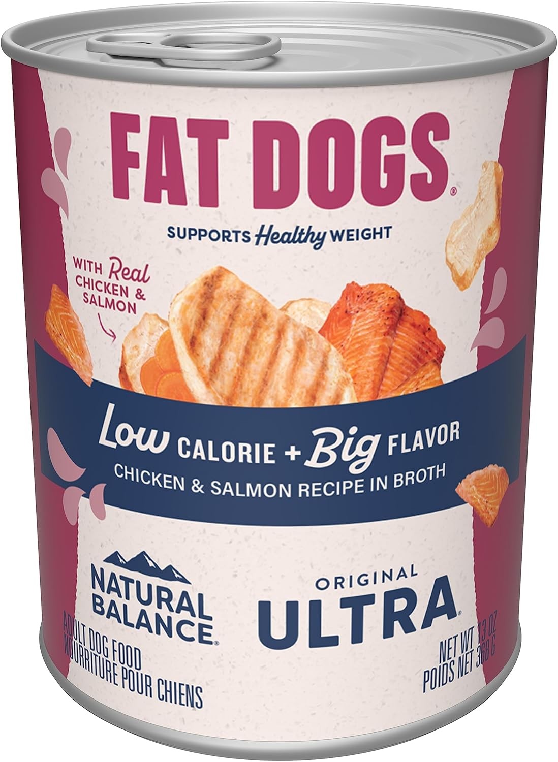 Natural Balance Original Ultra Fat Dogs Wet Dog Food, Chicken & Salmon Recipe in