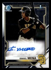 2021 Bowman #CPA-IM Ismael Mena Chrome Prospect Autographs