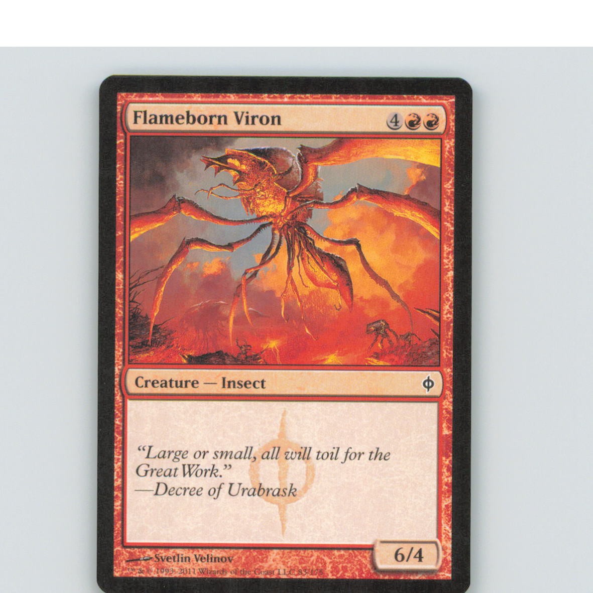FLAMEBORN VIRON 83 C NEW PHYREXIA MAGIC: THE GATHERING NM/M