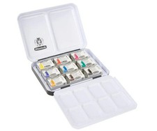 Schmincke Akademie Aquarell, Metallkasten, 9 x 1/1 Näpfchen