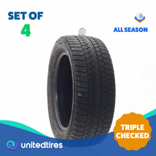 Set Of 4 Used 24555r18 Goodyear Eagle Enforcer All Weather 103v - 6.5-732