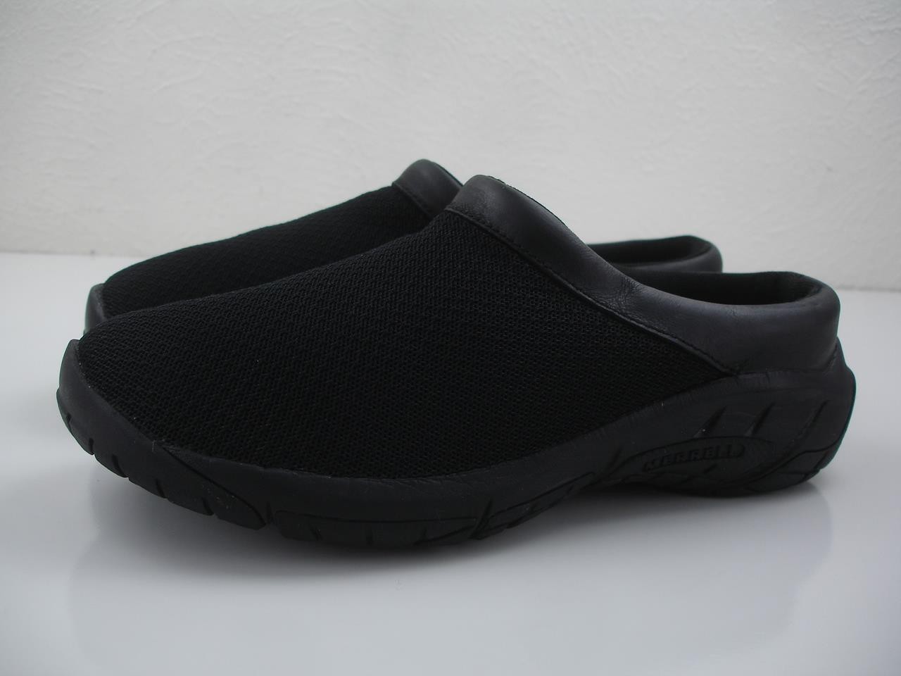 Scarpe Donna 7 M Merrell Encore Breeze 4 J000554 Nero Zoccoli Slip On Traspiranti