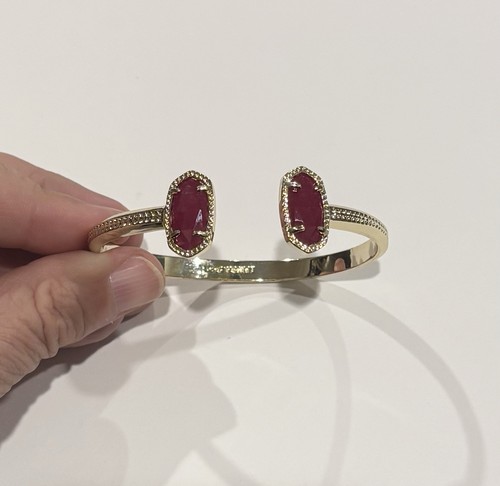 Kendra Scott Elton Gold Plated Cuff Bracelet, Great Condition