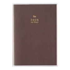 NOLTY Pagem Diary 2026 A6 Memory Chocolate 8503
