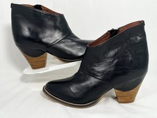 Clarks Ankle Boots UK 3 D Black Soft Leather Trouser Shoe Style