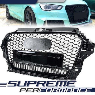 Schwarz Wabengrill Kühlergrill Front Grill für AUDI A3 8V SLine S3 TSI TDI 12-16