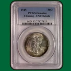 1945 Walking Liberty Half Dollar PCGS UNC Uncirculated Coin, Details #38908