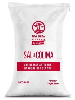 2 Pack Colima Sea Salt Coarse Sal Marina Gruesa de Mar Kosher 105 0z (3kg)