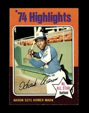 1975 Topps Set-Break #  1 Hank Aaron EX-EXMINT *GMCARDS*