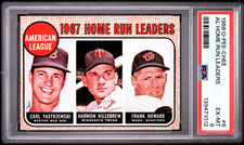 1968 OPC O-PEE-CHEE #6 AL Home Run Leaders Yaz Harmon PSA 6 EX-MT Baseball Card