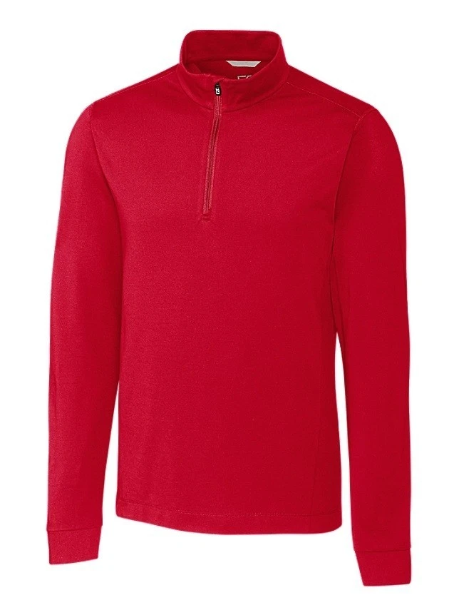 NWT Cutter & Buck Men's Advantage Zip Mock Half Zip Jacket Shirt - $95.00
