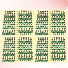 10 Pcs Guitar Neck Fret Markers Fretboard Labels Sticker for Electric