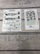 SUPER SCALE P-51 D MUSTANG ACES 8TH AF DECALS 48-675 MAJ. Fred Glover & Landers