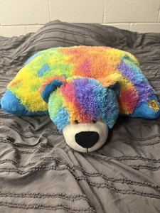 Pillow Pets Glow Pets Tye Dye bear 